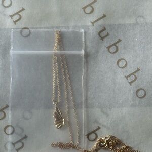 Bluboho Gold Necklace with Butterfly Pendant
